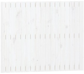 vidaXL Κεφαλάρι Τοίχου Λευκό 108x3x90 εκ. από Μασίφ Ξύλο Πεύκου