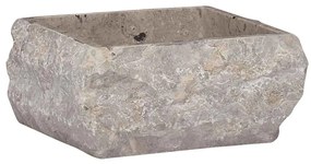 vidaXL Νιπτήρας Γκρι 30 x 30 x 13 εκ. Μαρμάρινος
