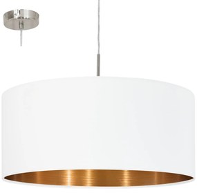 Φωτιστικό Οροφής Pasteri 95045 White Eglo Metal, Fabric