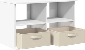 vidaXL Βάση τηλεόρασης με συρτάρι Λευκό 79 x 40 x 48 εκ
