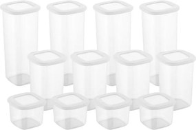 Storage Box Set (12 Pieces) BNMPOLYWS12-51217 White
