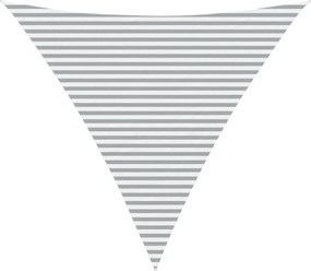 vidaXL Πανί σκιάς Ανοιχτό Γκρι και Λευκό 5 x 5 x 5 m