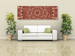 Εικόνα Mandala σε μπορντό φόντο - 135x45