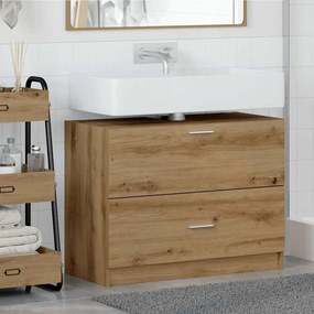 vidaXL Ντουλάπι Νιπτήρα Artisan Oak 78x37x59 εκ Μηχανικά Ξύλα