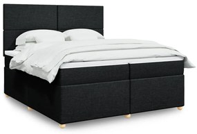 ΚΡΕΒΑΤΙ BOXSPRING ΜΕ ΣΤΡΩΜΑ ΜΑΥΡΟ 200X200 ΕΚ. ΥΦΑΣΜΑΤΙΝΟ 3291382