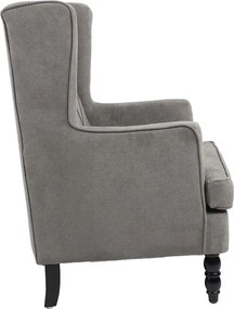 Πολυθρόνα - μπερζέρα Efficient ύφασμα γκρι-μαύρο 72x97x100εκ 72x89x100 εκ.