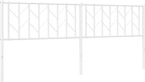 vidaXL Ανταλλακτικό κεφαλάρι Λευκό 200 εκ. Μεταλλικό