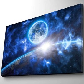 Πίνακας Καμβάς Με Φως Led Nasa 254LED4356 70x45cm Multi Wallity Οριζόντιοι Ξύλο, Καμβάς