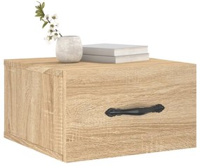 vidaXL Κομοδίνα Επιτοίχια Sonoma Δρυς 35 x 35 x 20 εκ.
