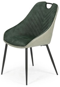 60-21148 K412 chair, color: dark green / light green DIOMMI V-CH-K/412-KR-C.ZIELONY/J.ZIELONY, 1 Τεμάχιο