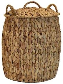 Καλάθι Αποθήκευσης Με Καπάκι 00.06.68549 23x28/33cm Natural Hydrohyacinth