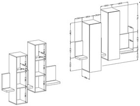 Βιτρίνα Bron-Φυσικό σκούρο-Ανθρακί