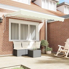 vidaXL Σκελετός Τέντας Κρεμ 250 x 200 cm Πολυεστέρας με Επικάλυψη PU