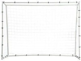 VEVOR Soccer Rebound Trainer, 8x6FT Iron Soccer Training Equipment, Sports Football Rebounder Wall with Double-Sided Rebounding Net &amp; Goal, Perfect for Backyard Practicing, Solo Training, Passing