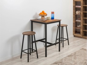 Σκαμπό Μαύρο GEDEL 32x32x62