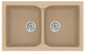 Sanitec Classic 336 Granite Beige Ένθετος Νεροχύτης 90cm
