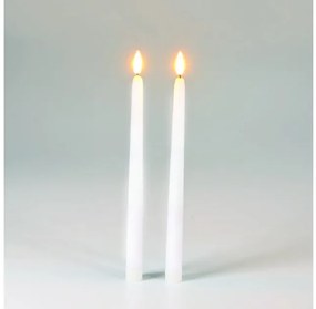 Κεριά Μπαταρίας Με Κίνηση LED Σετ 2 Τμχ WAX Λευκό IP20 X0721195 ACA-X0721195-Λευκό X0721195