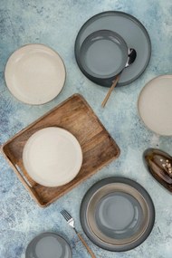 Dinner Set (16 Pieces) MOD16YS730K57B Anthracite
Cream