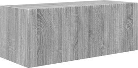 vidaXL Ντουλάπι TV 8 pcs Γκρίζο Σονομα