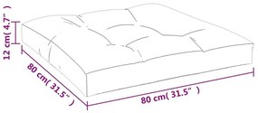 Μαξιλάρι Παλέτας Πράσινο 80 x 80 x 12 εκ. Υφασμάτινο - Πράσινο