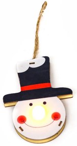 Στολίδι Χριστουγεννιάτικο Με Led (7x10) Aca Snowman X0711670
