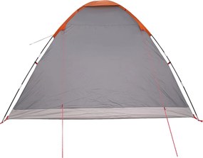 vidaXL Σκηνή Camping 6 ατόμων Γκρι και Πορτοκαλί