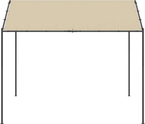 vidaXL Τέντα Μπεζ 3 x 3 μ. από Ατσάλι και Ύφασμα