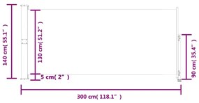 ΣΚΙΑΣΤΡΟ ΠΛΑΪΝΟ ΣΥΡΟΜΕΝΟ ΒΕΡΑΝΤΑΣ ΚΡΕΜ 140 X 300 ΕΚ. 317833