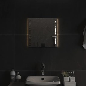 vidaXL Καθρέφτης Μπάνιου με LED 40x40 εκ.
