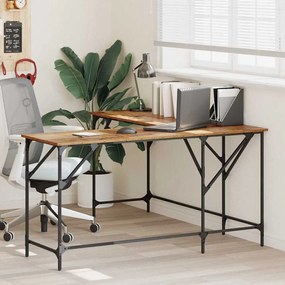 vidaXL Γραφείο Παλιό Ξύλο 149 x 149 x 75 εκ. Επεξεργασμένο ξύλο