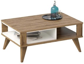 Τραπέζι Σαλονιού Ionis 875ZNA2808 90x60x40cm Oak-White