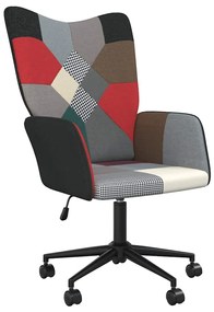 vidaXL Πολυθρόνα Relax Σχέδιο Patchwork Υφασμάτινη