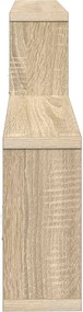 vidaXL Ράφι Τοίχου Sonoma Δρυς 130 x 10 x 50 εκ.