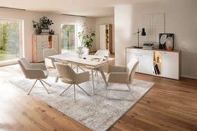 Tibet Τράπεζι Μασίφ Ακακία Σκούρο Καφέ 180x100x77