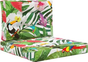 vidaXL Μαξιλάρι Καναπέ Εξωτερικού Χώρου 2 pcs πολύχρωμο Πολυεστέρας