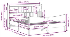 ΣΚΕΛΕΤΟΣ ΚΡΕΒ. ΧΩΡΙΣ ΣΤΡΩΜΑ ΛΕΥΚΟ 200X200 ΕΚ ΜΑΣΙΦ ΠΕΥΚΟ 3323366