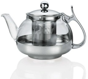 Τσαγιέρα Με Φίλτρο 1045802800 700ml Silver-Clear Kuchenprofi Glass