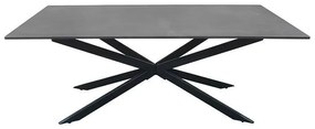 Coffee Table 017 Fylliana with Grey - Black 120x70x45 cm 120x70x45 εκ.