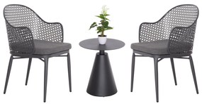 ΣΕΤ LOUNGE 3TMX ΕΞ.ΧΩΡΟΥ OREGO HM21106.01 ΑΛΟΥΜΙΝΙΟ ΣΕ ΣΚΟΥΡΟ ΓΚΡΙ