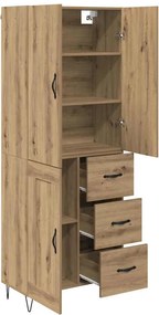 vidaXL Highboard 2 pcs Artisan Oak 69,5 x 34 x 180 εκ.