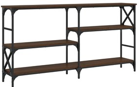 vidaXL Τραπέζι Κονσόλα Καφέ Δρυς 150 x 29 x 76,5 εκ. από Επεξεργ. Ξύλο