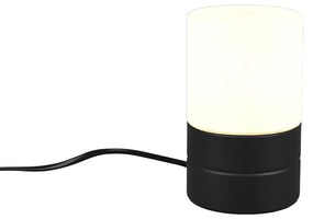 Ary II Επιτραπέζιο Διακοσμητικό Φωτιστικό με Ντουί για Λαμπτήρα E14 σε Μαύρο Χρώμα Trio Lighting 591000132