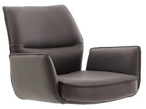 Bali Καρεκλα Relax Μαύρη + Υποπόδιο 83x86x102 cm