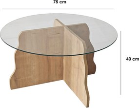 Coffee Table Butterfly - Sapphire Oak, Transparent Sapphire Oak
Transparent