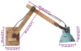 ΦΩΤΙΣΤΙΚΟ ΤΟΙΧΟΥ 25 W ΑΝΤΙΚΕ ΜΠΛΕ 96 X 15 X 20 ΕΚ. Ε27 371842