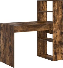 vidaXL Γραφείο Καπνιστό Δρύς 113 x 54 x 120 cm Επεξεργασμένο Ξύλο
