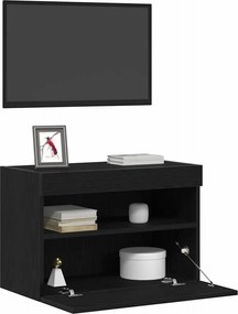 vidaXL Ντουλάπι Τηλεόρασης Τοίχου 2 pcs Μαύρη δρυς 60 x 30 x 40 εκ.