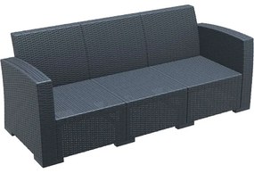 MONACO DARK GREY 3ΘΕΣΙΟΣ ΚΑΝΑΠΕΣ ΠΟΛ/ΝΙΟΥ SIESTA 198X79X79εκ.