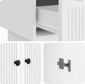 vidaXL Πλαϊνό γραφείο Λευκός 66 x 34,5 x 95 εκ.