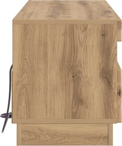 vidaXL Ντουλάπα LED Τηλεόρασης Artisan Δρυς Επεξεργασμένο Ξύλο